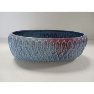 Red Wing Pottery USA Oval Vase Flower Bowl 642